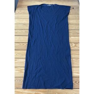 Chiara Boni Half Sleeve Midi Dress Size 46 Women’s Navy